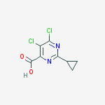 5,6-Dichloro-2-cyclopropyl-pyrimidine-4-carboxylic acid molecular structure