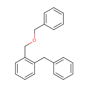 Benzene, 1-[(phenylmethoxy)methyl]-2-(phenylmethyl)- molecular structure