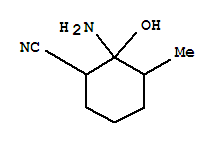 Cyclohexanecarbonitrile,2-amino-2-hydroxy-3-methyl- molecular structure