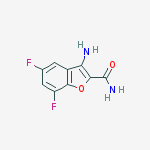 2-Benzofurancarboxamide, 3-amino-5,7-difluoro- molecular structure