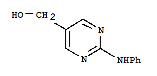 (2-anilinopyrimidin-5-yl)methanol molecular structure
