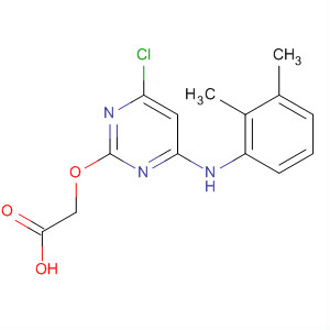 Acetic acid, [[4-chloro-6-[(2,3-dimethylphenyl)amino]-2-pyrimidinyl]oxy]- molecular structure
