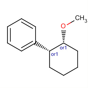 Benzene, [(1R,2R)-2-methoxycyclohexyl]-, rel- molecular structure