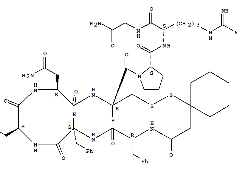 argipressin, d(CH2)5-Phe(2,4)- molecular structure