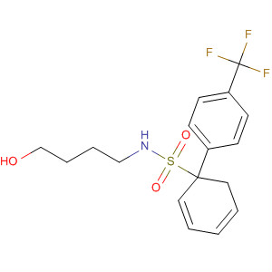 [1,1'-Biphenyl]-3-sulfonamide, N-(4-hydroxybutyl)-4'-(trifluoromethyl)- molecular structure