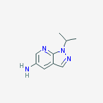 1-Isopropyl-1H-pyrazolo[3,4-b]pyridin-5-amine molecular structure