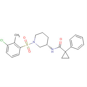 Cyclopropanecarboxamide,N-[(3S)-1-[(3-chloro-2-methylphenyl)sulfonyl]-3-piperidinyl]-1-phenyl-