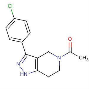 1H-Pyrazolo[4,3-c]pyridine,5-acetyl-3-(4-chlorophenyl)-4,5,6,7-tetrahydro- molecular structure