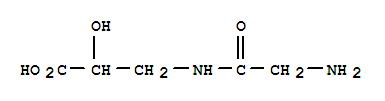 ISOSERINE,N-GLYCYL- molecular structure