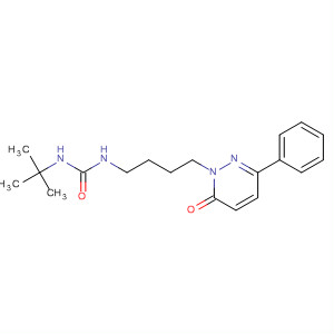 Urea,N-(1,1-dimethylethyl)-N'-[4-(6-oxo-3-phenyl-1(6H)-pyridazinyl)butyl]- molecular structure