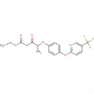 Pentanoic acid,3-oxo-4-[4-[[5-(trifluoromethyl)-2-pyridinyl]oxy]phenoxy]-, ethyl ester molecular structure