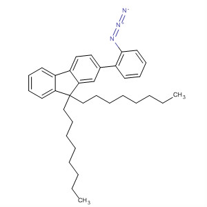 9H-Fluorene, 2-(2-azidophenyl)-9,9-dioctyl- molecular structure