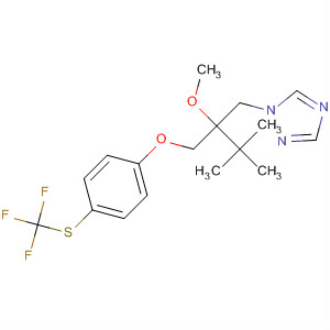 1H-1,2,4-Triazole,1-[2-methoxy-3,3-dimethyl-2-[[4-[(trifluoromethyl)thio]phenoxy]methyl]butyl]- molecular structure