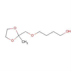1-Butanol, 4-[(2-methyl-1,3-dioxolan-2-yl)methoxy]- molecular structure