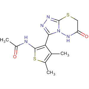 Acetamide,N-[3-(6,7-dihydro-6-oxo-5H-1,2,4-triazolo[3,4-b][1,3,4]thiadiazin-3-yl)-4,5-dimethyl-2-thienyl]-