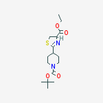 1-Boc-4-(4-Ethoxycarbonyl-4,5-dihydrothiazol-2-yl)piperidine