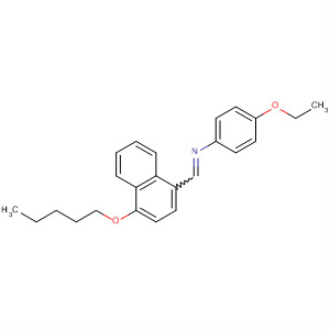 Benzenamine, 4-ethoxy-N-[[4-(pentyloxy)-1-naphthalenyl]methylene]- molecular structure