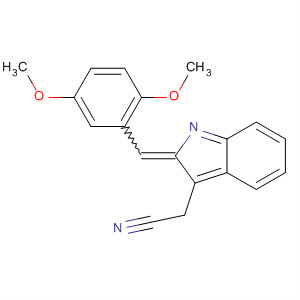 1H-Indole-3-acetonitrile, a-[(2,5-dimethoxyphenyl)methylene]-, (Z)- molecular structure