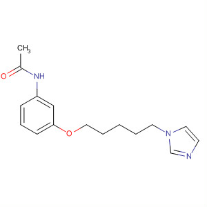 Acetamide, N-[3-[[5-(1H-imidazol-1-yl)pentyl]oxy]phenyl]- molecular structure