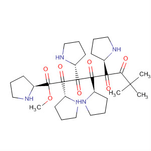 L-Proline,1-[1-[1-[1-[1-(2,2-dimethyl-1-oxopropyl)-L-prolyl]-L-prolyl]-L-prolyl]-L-prolyl]-, methyl ester molecular structure