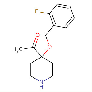 Ethanone, 1-[4-[(2-fluorophenyl)methoxy]-4-piperidinyl]- molecular structure