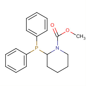 1-Piperidinecarboxylic acid, 2-(diphenylphosphinyl)-, methyl ester molecular structure