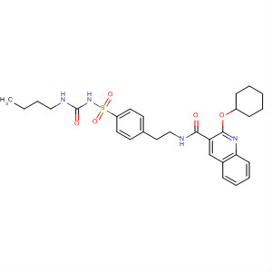 3-Quinolinecarboxamide,N-[2-[4-[[[(butylamino)carbonyl]amino]sulfonyl]phenyl]ethyl]-2-(cyclohexyloxy)-