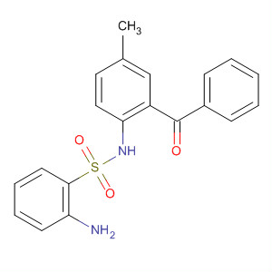 Benzenesulfonamide, 2-amino-N-(2-benzoyl-4-methylphenyl)- molecular structure