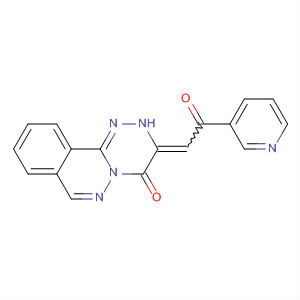 4H-[1,2,4]Triazino[3,4-a]phthalazin-4-one,2,3-dihydro-3-[2-oxo-2-(3-pyridinyl)ethylidene]- molecular structure