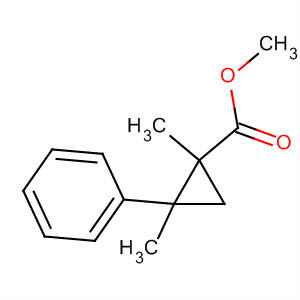 Cyclopropanecarboxylic acid, 1,2-dimethyl-2-phenyl-, methyl ester, cis- molecular structure