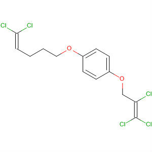 Benzene,1-[(5,5-dichloro-4-pentenyl)oxy]-4-[(2,3,3-trichloro-2-propenyl)oxy]- molecular structure