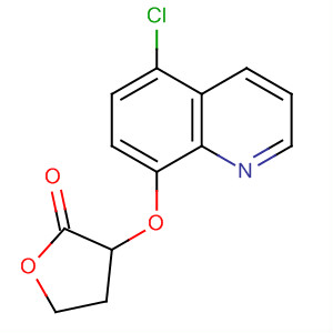 2(3H)-Furanone, 3-[(5-chloro-8-quinolinyl)oxy]dihydro- molecular structure