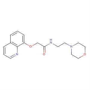 Acetamide, N-[2-(4-morpholinyl)ethyl]-2-(8-quinolinyloxy)- molecular structure