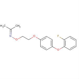 2-Propanone, O-[2-[4-(2-fluorophenoxy)phenoxy]ethyl]oxime molecular structure
