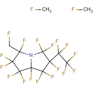 1H-Pyrrolizine,1,1,2,2,3,5,5,6,7,7,7a-undecafluorohexahydro-6-(pentafluoroethyl)-3-(trifluoromethyl)- molecular structure