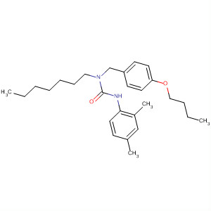 Urea, N-[(4-butoxyphenyl)methyl]-N'-(2,4-dimethylphenyl)-N-heptyl- molecular structure