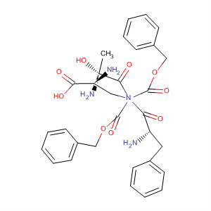 L-Alanine,N-[(S)-2-hydroxy-N-[L-3-phenyl-N-[(phenylmethoxy)carbonyl]-b-alanyl]-b-alanyl]-3-[[(phenylmethoxy)carbonyl]amino]- molecular structure