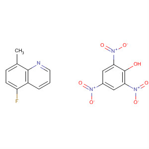 Quinoline, 5-fluoro-8-methyl-, compd. with 2,4,6-trinitrophenol (1:1) molecular structure