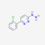 3(2H)-Pyridazinone, 6-(2-chlorophenyl)-, hydrazone molecular structure