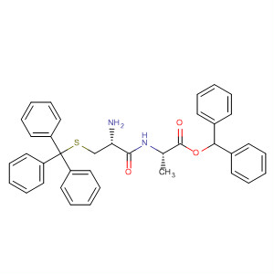 L-Alanine, N-[S-(triphenylmethyl)-L-cysteinyl]-, diphenylmethyl ester molecular structure
