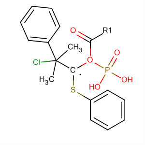 Phosphonic acid, [2-chloro-2-phenyl-1-(phenylthio)ethyl]-, dimethyl ester molecular structure