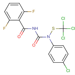 Benzamide,N-[[(4-chlorophenyl)[(trichloromethyl)thio]amino]carbonyl]-2,6-difluoro- molecular structure