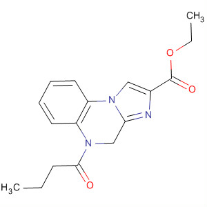 Imidazo[1,2-a]quinoxaline-2-carboxylic acid,4,5-dihydro-5-(1-oxobutyl)-, ethyl ester