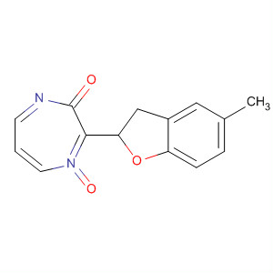 2H-Benzofuro[3,2-e]-1,4-diazepin-2-one, 1,3-dihydro-5-methyl-, 4-oxide molecular structure