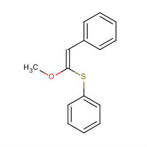 Benzene, [(1-methoxy-2-phenylethenyl)thio]-, (Z)- molecular structure