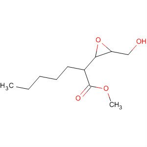 Oxiraneheptanoic acid, 3-(hydroxymethyl)-, methyl ester, trans- molecular structure