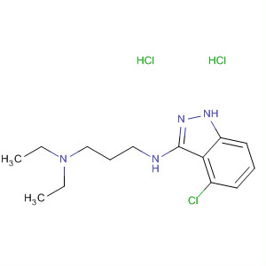 1,3-Propanediamine, N'-(4-chloro-1H-indazol-3-yl)-N,N-diethyl-,dihydrochloride molecular structure