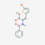 2-Propenoic acid, 2-(benzoylamino)-3-(5-bromo-2-thienyl)-, (Z)-