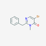 2-benzyl-5-bromo-3-methylpyrimidin-4(3H)-one molecular structure
