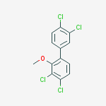 3,3',4,4'-tetrachloro-2-methoxybiphenyl molecular structure